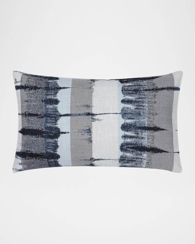 Shibori Indoor/Outdoor Lumbar Pillow, 12" x 20"